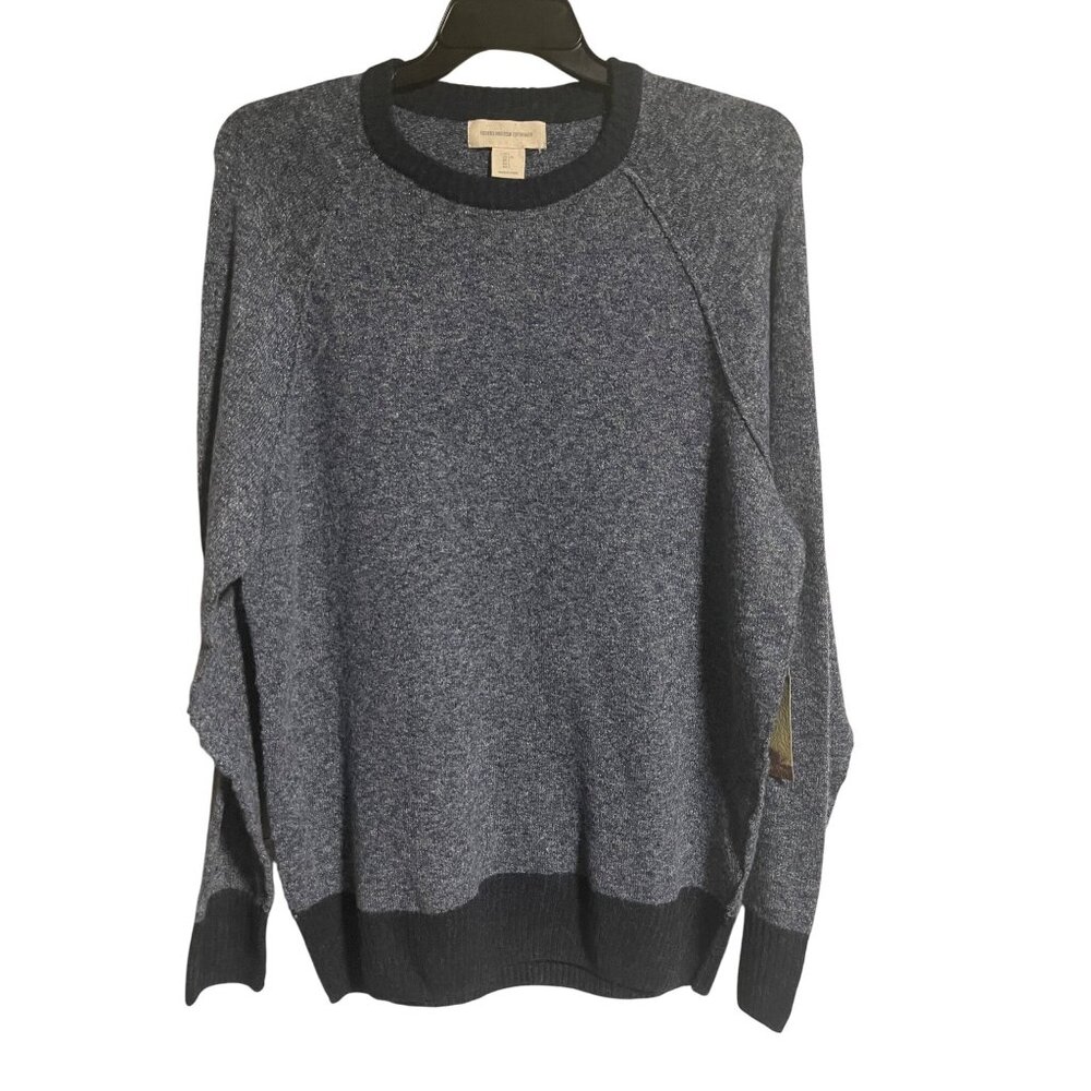 Frederik Anderson Copenhagen Mens Blue Crewneck Sweater Size Large